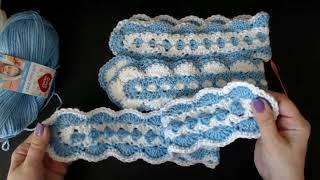 Crochet baby blanket. It's "Mile A Minute" because its FAST. Crochet mile a minute blanket strips