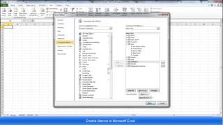 Enabling Macros in Excel