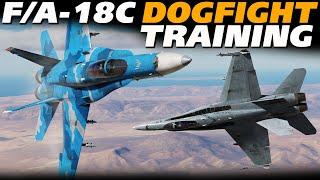 DCS F/A-18C Hornet | Training a Beginner How To Dogfight!