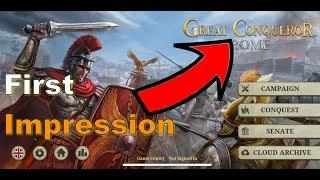 Great Conqueror Rome: First Impression!