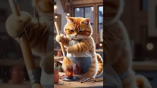 When a chubby orange cat turns beetle wings into kaleidoscope magic 
