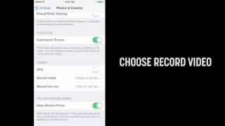 iPhone Video Settings Tutorial