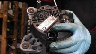 Valeo alternator repair,common problem brush change.