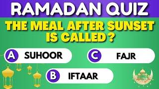 Ramadan Quiz  Islamic Quiz (no music)