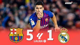 Barcelona 5 x 1 Real Madrid (Suarez Hat-Trick) ● La Liga 18/19 Extended Goals & Highlights HD