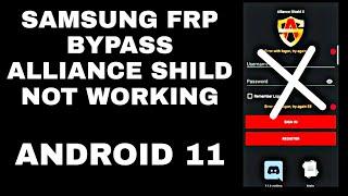 Alliance Shield x Not Working | All SAMSUNG Frp Bypass 2021 || Samsung Android 11 Frp Bypass