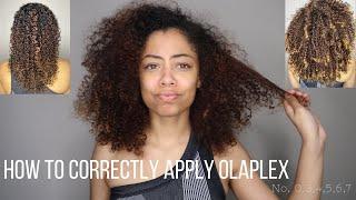 HOW TO CORRECTLY APPLY OLAPLEX PRODUCTS | ON TYPE 3 CURLY HAIR