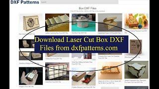 Download Laser Cut Box DXF Files from DXFpatterns com