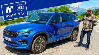 2021 Skoda Kodiaq RS TSI 4x4 DSG - Kaufberatung, Test deutsch, Review, Fahrbericht Ausfahrt.tv