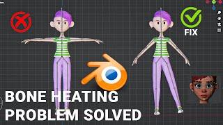 How to fix Bone heat weighting Failed Problem|| Blender 4.0