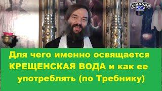 Для чего именно освящается КРЕЩЕНСКАЯ ВОДА и как ее употреблять (по Требнику) Свящ. Валерий Сосковец