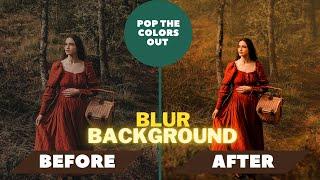 The best way to blur backgrounds in Photoshop [FAST & EASY] I Photoshop Tutorial