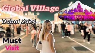 Epic Food Adventure at Global Village Dubai 2024! (Must Visit) [4K]