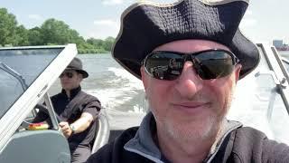 Cruising the Elbe River - Hamburg Germany 