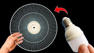 Just Insert LED Bulbs Into Old Fan Cage And Amazing Results! Every House Needs This