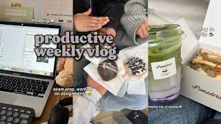 weekly vlog  uni diaries, matcha, spring picnics, study days, yummy food, london student life