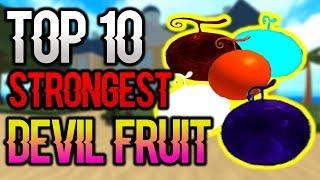 TOP 10 STRONGEST DEVIL FRUITS IN ONE PIECE MILLENIUM | ROBLOX | AXIORE