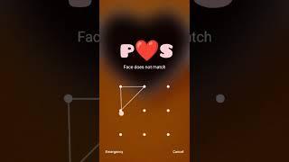 P love S pattern lock ️ || PS Phone lock || Love status #status