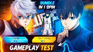 Finally I Got New Isagi Team Z Bundle  New Bluelock Bundle Gameplay Test || Free Fire New Event