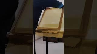 DIY Screen Printing: Creating Your Own Screen Printing Frame from Scratch.  Total cost - 297rs