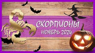 ️ СКОРПИОНЫ Таро гороскоп НОЯБРЬ 2024. ОТЛИЧНЫЙ МЕСЯЦ!  #скорпион #таро #гороскоп #гадание