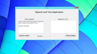 Speech Recognition Application Using C# | C# Winform Tutorials