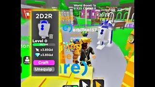 Играю в Tapping Legends simulator (Roblox)            Выбил пета с 0.935%