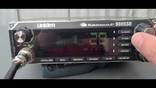 Uniden Bearcat 980SSB fun with SWR Calibration with the mobile antenna and a lot of skip today