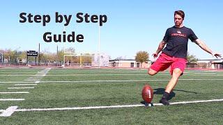 HOW TO KICKOFF A FOOTBALL -  Step by step guide