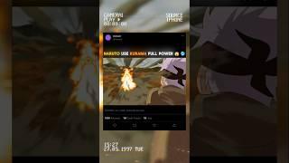 NARUTO USE KURAMA FULL POWER FIRST TIME 