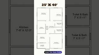 25'x40'House plan l Beautiful House plan #engineeringskills #home #construction #houseplan #house