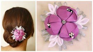 DIY ribbon flower I Kanzashi flower tutorial