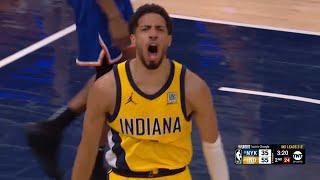 Tyrese Haliburton SO HYPED after 13-0 run to go up 20 vs Knicks in Game 3