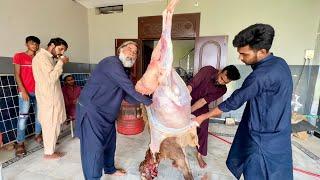 Eid 1st Day Routine | Lamb Slaughter | Dumba Cutting | Eid Mubarak