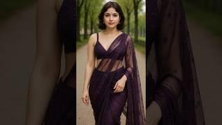 Pretty indian model new look in saree  #ai #saree #shorts #beauty #sareelook #women