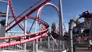 G Force Roller Coaster POV Front Seat Onride Drayton Manor UK England Maurer Söhne X-Car