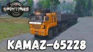 Spintires ОБЗОР МОДА [ KAMAZ-65228 ] КИРПИЧ