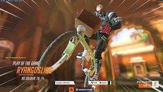 POTG! GALE SOLDIER 76 + ASHE OVERWATCH 2 SEASON 13 TOP 500 GAMEPLAY