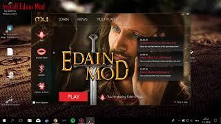 How to install Edain Mod 4.5.2 and Game crash fixes - Windows 10