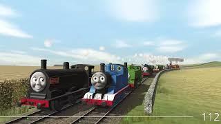 MY TEAM VS UR TEAM! - THOMAS AND FRIENDS-FOGGY SMOKEY RACING TRAINZ RIDE!-TRAINZ RAILROAD SIMULATOR