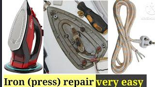 iron repair | press repair | how to repair a iron | how to repair a press | iron heating problem