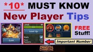 *10* ~MUST KNOW~ Tips for New Players (Getting Started) in Dragon Champions!