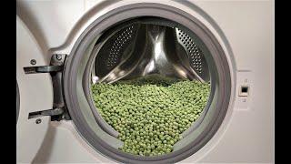 Experiment -  Peas -  in my Washing Machine - centrifuge