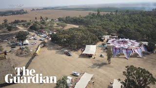 Israel drone footage shows aftermath of Tribe of Nova music festival attack