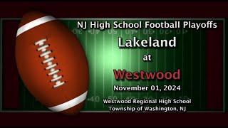 H.S. Football Playoffs - Lakeland at Westwood 11.01.24