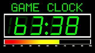 100 Seconds Countdown (Digital Game Clock Version , Remix BBC Countdown , 50FPS)