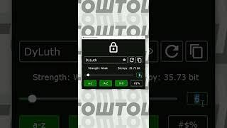 GUI Генератор паролей на Python. Полное видео на канале! #shorts