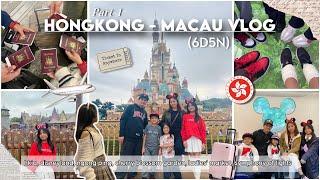 Hong Kong - Macau Travel Vlog (6 days)  | Part 1 ️ | disneyland, ngong ping, cherry blossom, etc.