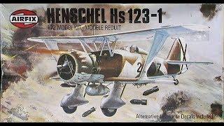 Airfix Henschel Hs 123 1 72nd Scale In Box Review