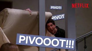 Friends | Ross' New Couch Pivot FULL SCENE